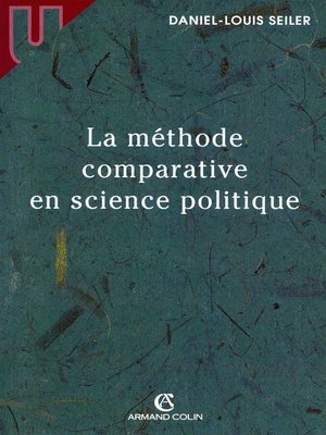 cover image of La méthode comparative en science politique